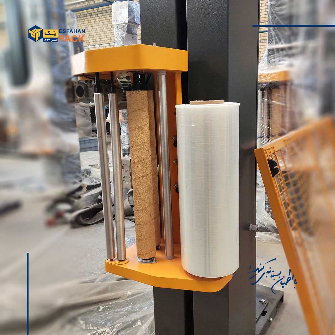 دستگاه استرچ پالت صفحه گردان اقتصادی مدل SW-1500ECO 2 دستگاه استرچ پالت SW-2000PC