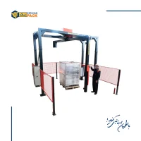 دستگاه استرچ پالت دکل گردان نیمه اتوماتیک بزرگ مدل SW-3000PH