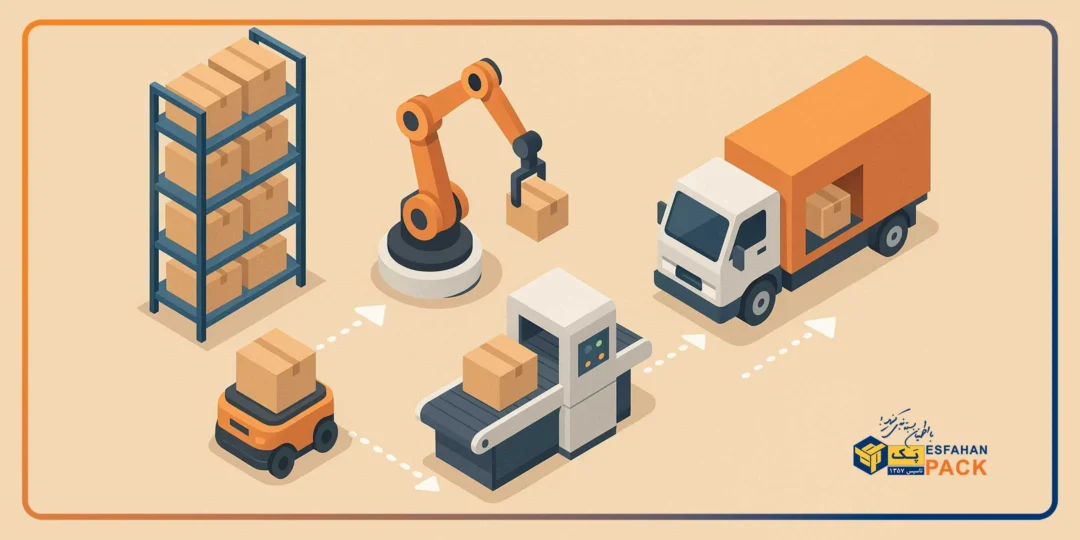انبار داری مدرن و نقش دستگاه بسته بندی 2 زنجیره-تامین-هوشمند