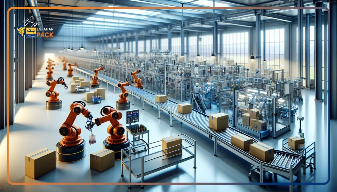 نقش ربات‌های همکار (Cobots) در اتوماسیون بسته بندی در پایان خط تولید